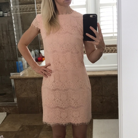 Dolce Vita Ares Blush Lace Mini Dress - Picture 2 of 6